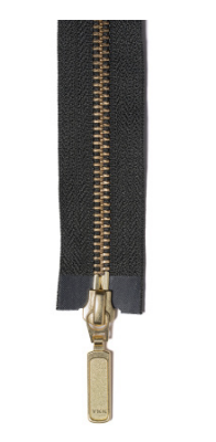 Olive zipper tape with Gold hardware