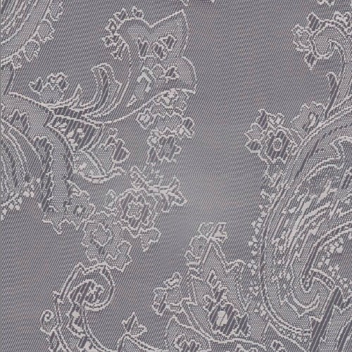 Silver Paisley Signature Lining in pale silver jacquard