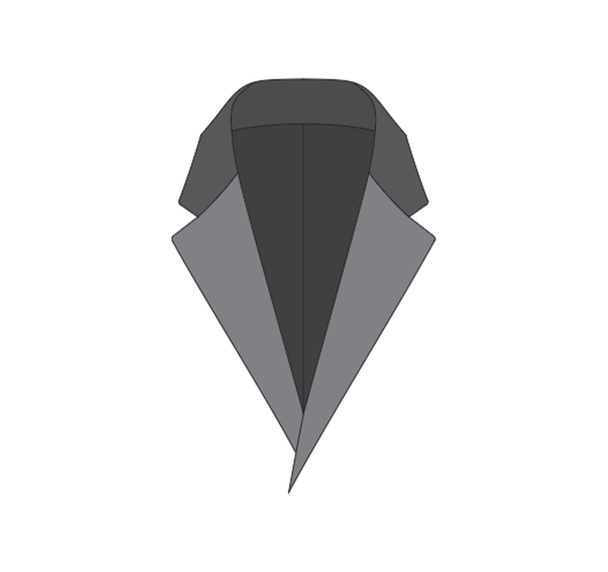 Dinner jacket and tuxedo notch lapel with satin facing reference