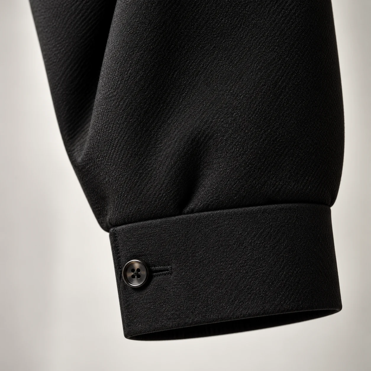 Square button cuff construction reference